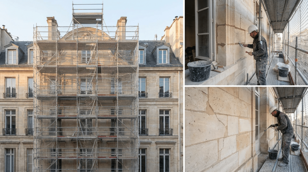 prix ravalement façade pierre
